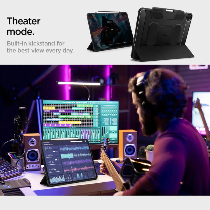 Spigen Rugged Armor Pro Case for iPad Pro 13’’ 2024 - Black - Cell phone cases and covers<<<HurtelXML