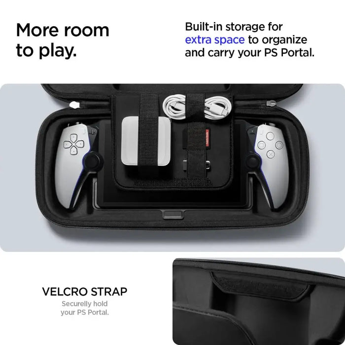 Spigen Rugged Armor Pro Case for Sony Playstation Portal - Black - Gaming accessories<<<HurtelXML