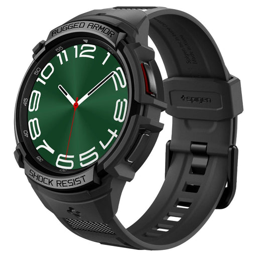Spigen Rugged Armor Pro Case with Strap for Samsung Galaxy Watch 6 Classic (47mm) - Black - Cell phone cases