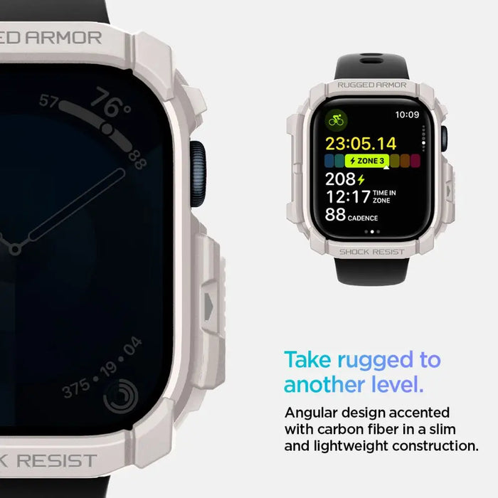 Spigen Rugged Armor Strap for Apple Watch 10 46mm - Beige - Other cell phone equipment<<<HurtelXML