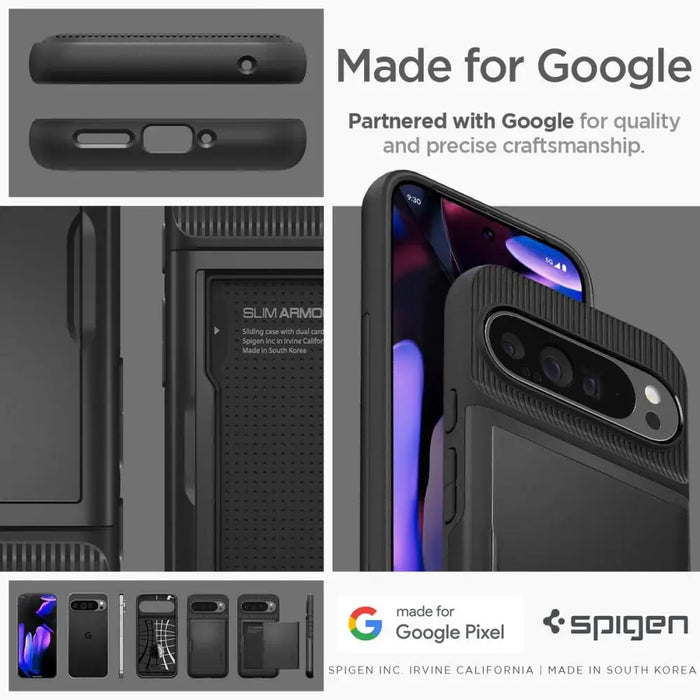 Spigen Slim Armor CS Case for Google Pixel 9 Pro XL - Black - Cell phone cases and covers<<<HurtelXML