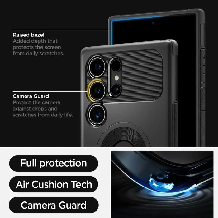 Spigen Slim Armor MagSafe Case for Samsung Galaxy S24 Ultra - Black - Cell phone cases and covers<<<HurtelXML
