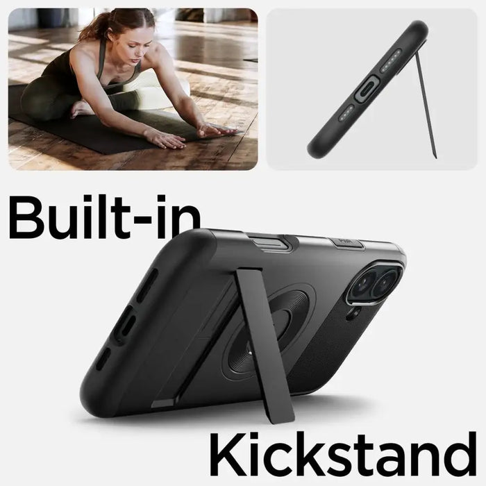 Spigen Slim Armor MagSafe iPhone 16 Case - Black - Cell phone cases and covers<<<HurtelXML