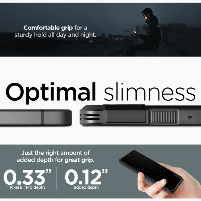 Spigen Tough Armor Case for Google Pixel 9 / 9 Pro - Black - Cell phone cases and covers<<<HurtelXML