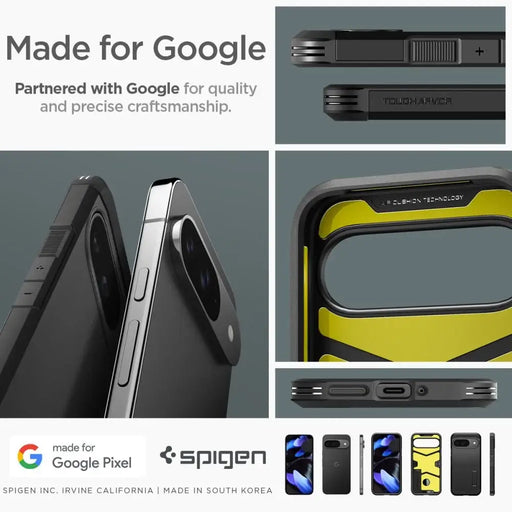 Spigen Tough Armor Case for Google Pixel 9 / 9 Pro - Black - Cell phone cases and covers<<<HurtelXML