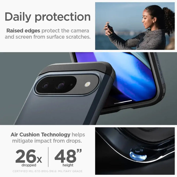 Spigen Tough Armor case for Google Pixel 9 / 9 Pro - graphite - Cell phone cases and covers<<<HurtelXML