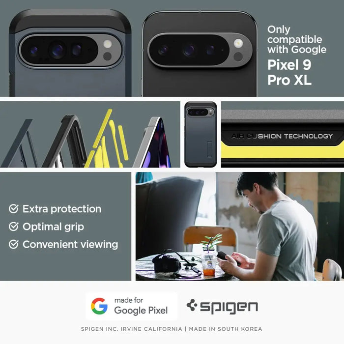 Spigen Tough Armor case for Google Pixel 9 Pro XL - graphite - Cell phone cases and covers<<<HurtelXML