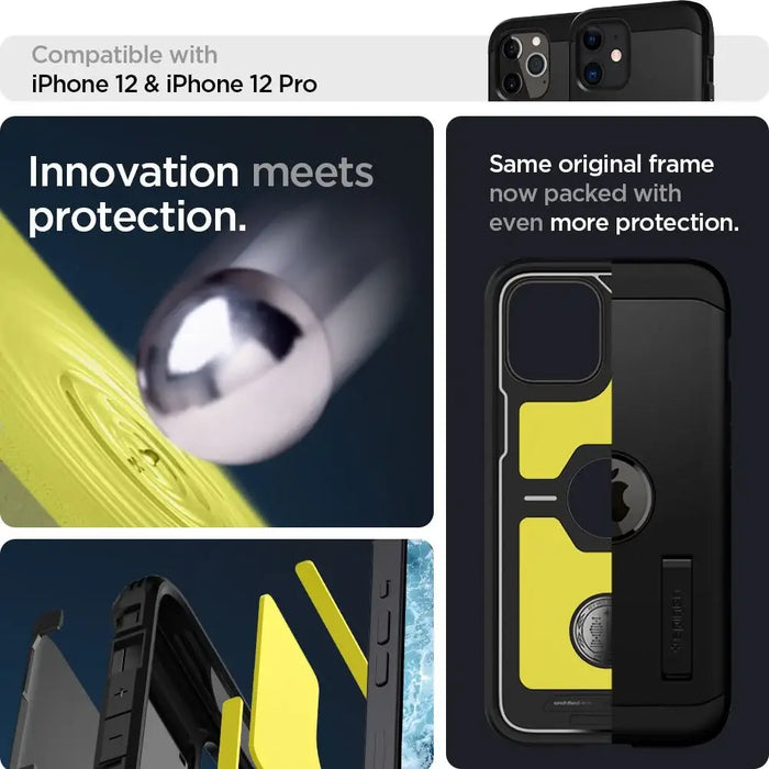 Spigen Tough Armor Case for iPhone 12 / iPhone 12 Pro - Black - Cell phone cases and covers<<<HurtelXML