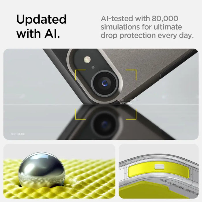 Spigen Tough Armor Case with MagSafe for iPhone 16e with Stand - Gray - Cell phone cases and covers<<<HurtelXML