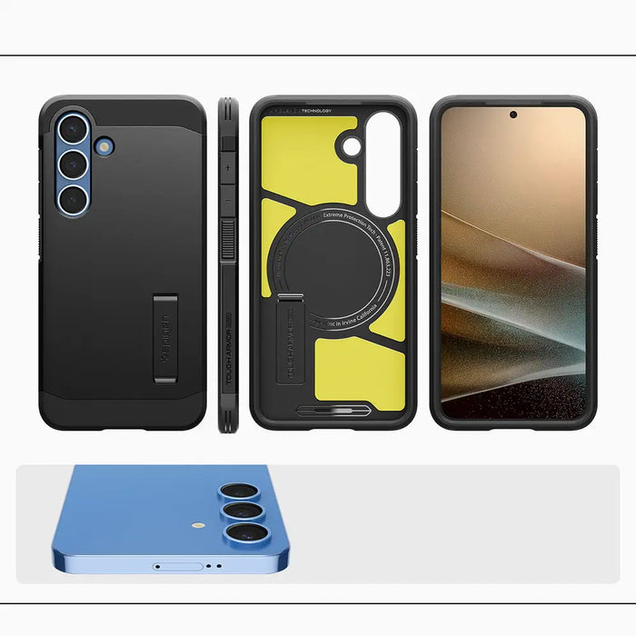 Spigen Tough Armor MagSafe case for Samsung Galaxy S25+ - black - Cell phone cases and covers<<<HurtelXML