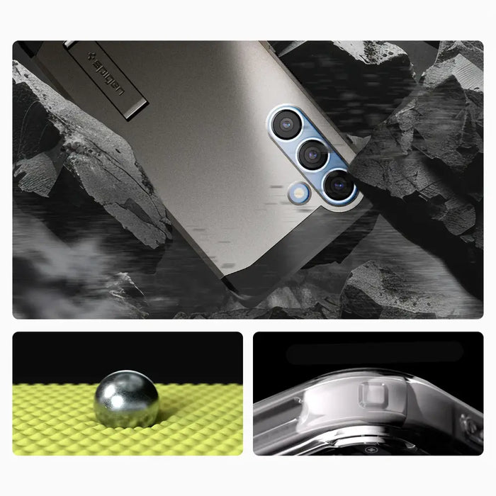 Spigen Tough Armor MagSafe Case for Samsung Galaxy S25+ - Gray - Cell phone cases and covers<<<HurtelXML