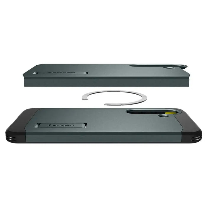 Spigen Tough Armor MagSafe Case for Samsung Galaxy S25 - Green - Cell phone cases and covers<<<HurtelXML