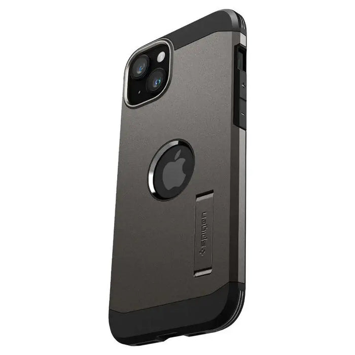 Spigen Tough Armor MagSafe Case with Stand for iPhone 15 Plus - Metallic Gray - Cell phone cases and covers<<<HurtelXML