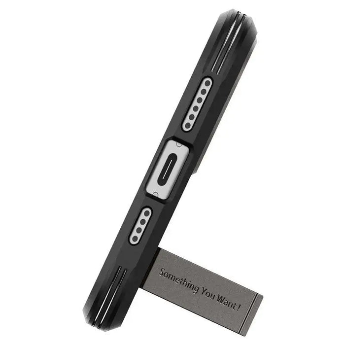 Spigen Tough Armor MagSafe Case with Stand for iPhone 15 Plus - Metallic Gray - Cell phone cases and covers<<<HurtelXML