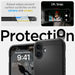 Spigen Tough Armor MagSafe case with stand for iPhone 16 - black - Cell phone cases and covers<<<HurtelXML