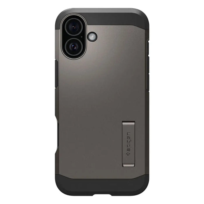 Spigen Tough Armor MagSafe case with stand for iPhone 16 - gunmetal - Cell phone cases and covers<<<HurtelXML