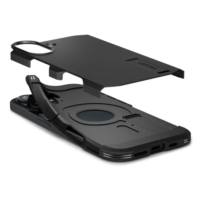 Spigen Tough Armor MagSafe Case with Stand for iPhone 16 Plus - Black - Cell phone cases and covers<<<HurtelXML
