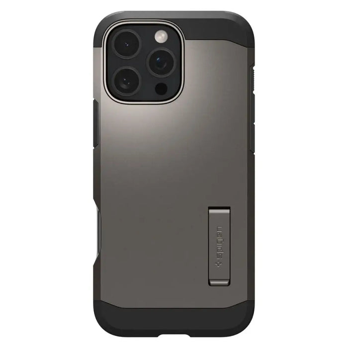 Spigen Tough Armor MagSafe case with stand for iPhone 16 Pro - gunmetal - Cell phone cases and covers<<<HurtelXML