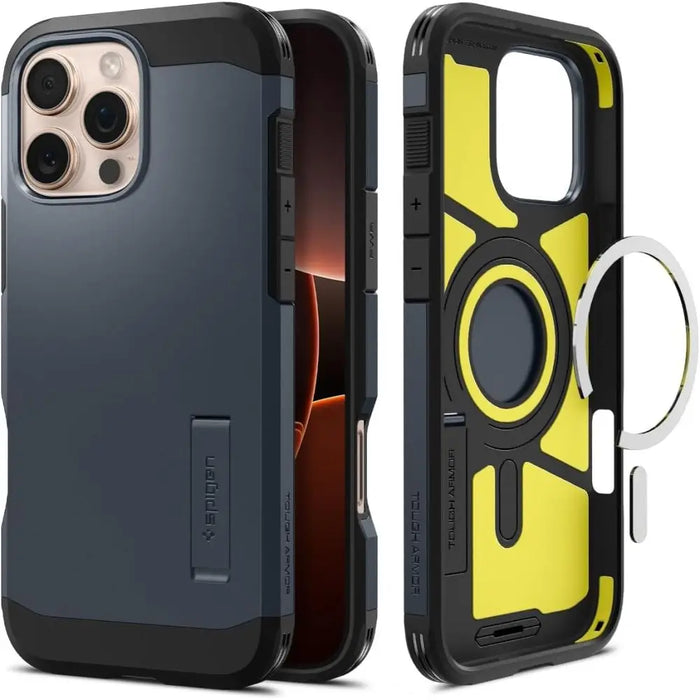 Spigen Tough Armor MagSafe Case with Stand for iPhone 16 Pro Max - Dark Gray - Cell phone cases and covers<<<HurtelXML