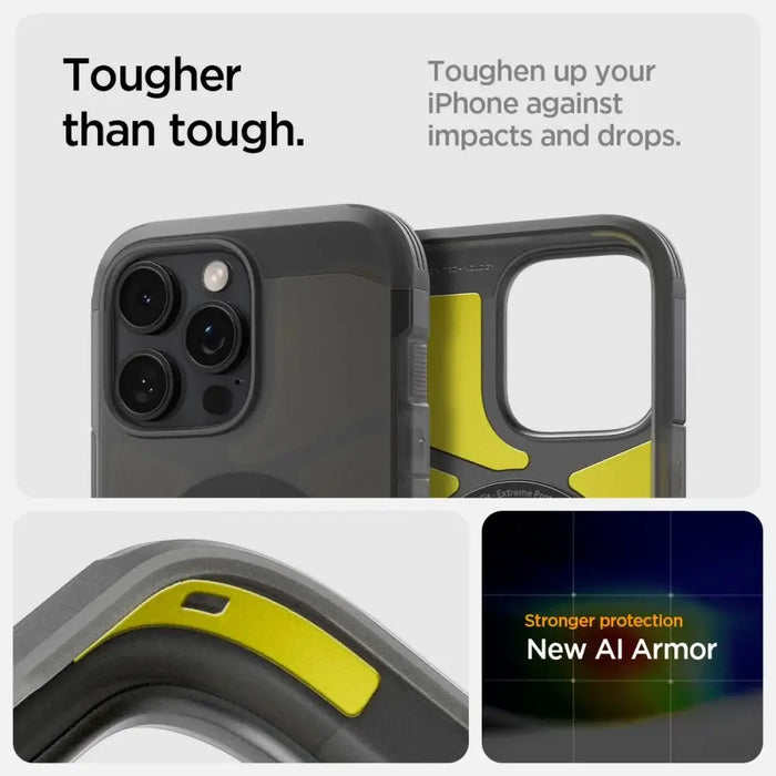 Spigen Tough Armor MagSafe iPhone 16 Pro Max Case - Black - Cell phone cases and covers<<<HurtelXML