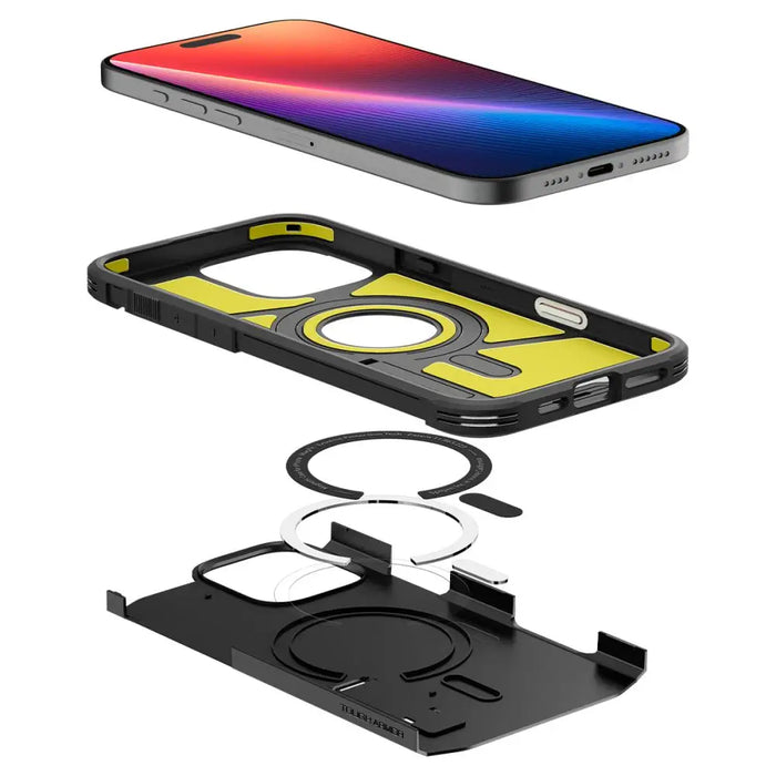 Spigen Tough Armor ’T’ MagSafe case for iPhone 16 Pro - black - Cell phone cases and covers<<<HurtelXML