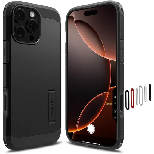 Spigen Tough Armor ’T’ MagSafe case for iPhone 16 Pro Max - black - Cell phone cases and covers<<<HurtelXML