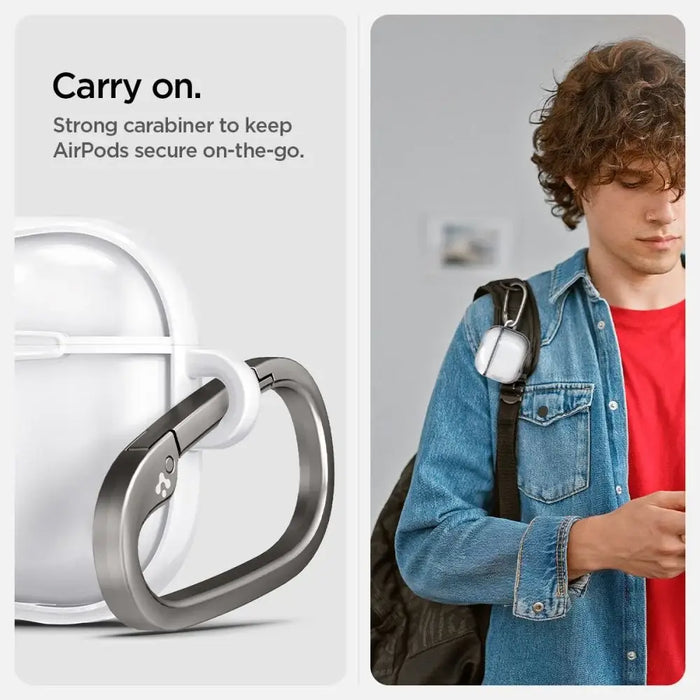 Spigen Ultra Hybrid Case for AirPods 4 - White - Cell phone cases and covers<<<HurtelXML