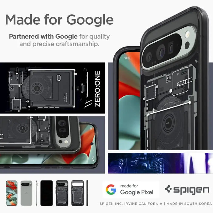 Spigen Ultra Hybrid Case for Google Pixel 9 Pro XL - Gray - Cell phone cases and covers<<<HurtelXML