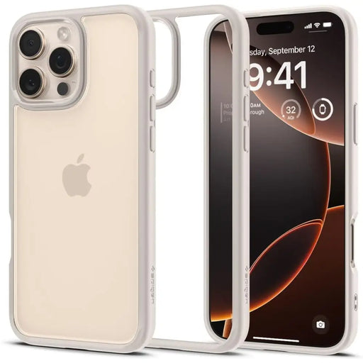 Spigen Ultra Hybrid case for iPhone 16 Pro Max - titanium - Cell phone cases and covers<<<HurtelXML