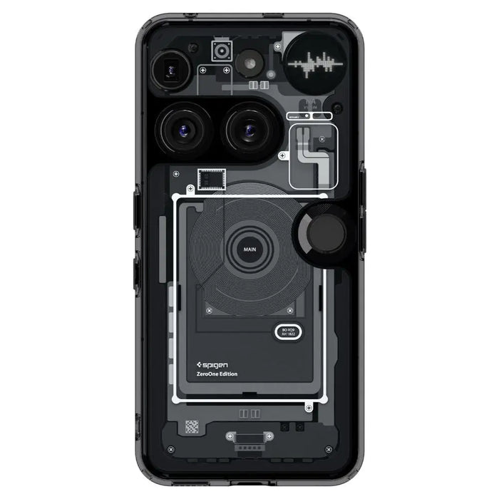 Spigen Ultra Hybrid Case for Nothing Phone 3 Zero One - Transparent - Cell phone cases and covers<<<HurtelXML
