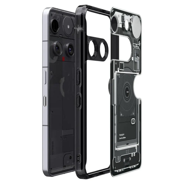 Spigen Ultra Hybrid Case for Nothing Phone 3 Zero One - Transparent - Cell phone cases and covers<<<HurtelXML