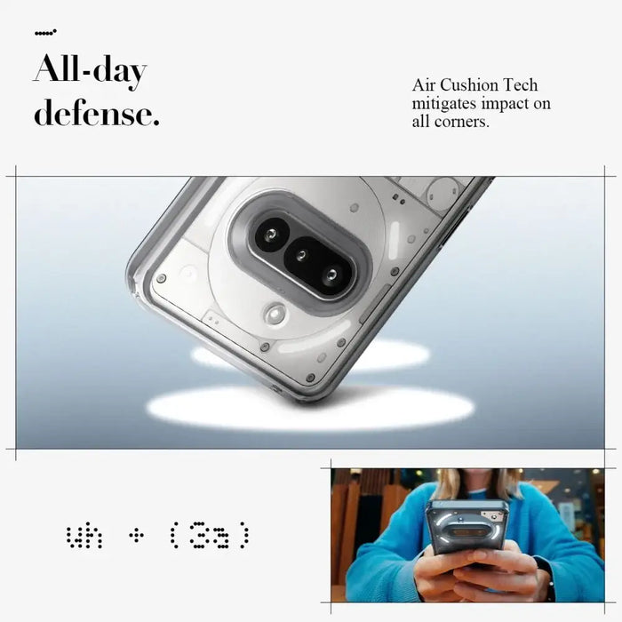 Spigen Ultra Hybrid Case for Nothing Phone 3A - Transparent - Cell phone cases and covers<<<HurtelXML