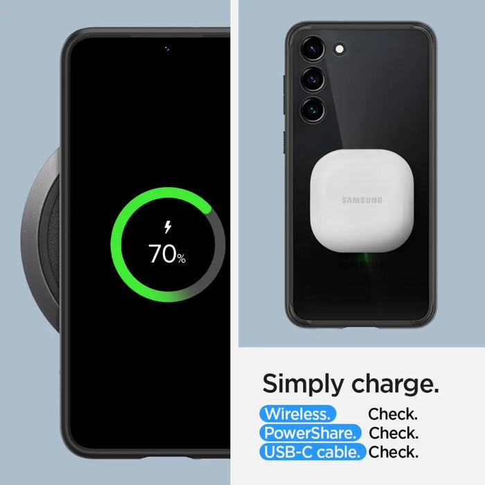 Spigen Ultra Hybrid Case for Samsung Galaxy S23 - Matte Black - Cell phone cases and covers<<<HurtelXML