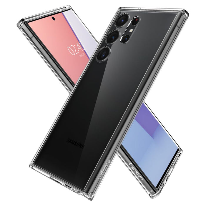 Spigen Ultra Hybrid Case for Samsung Galaxy S23 Ultra - Transparent - Cell phone cases and covers<<<HurtelXML