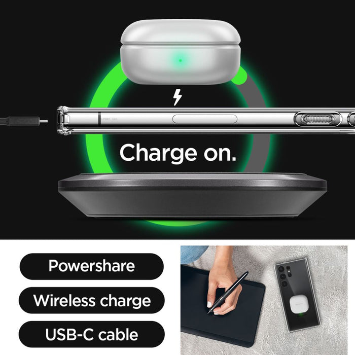 Spigen Ultra Hybrid Case for Samsung Galaxy S23 Ultra - Transparent - Cell phone cases and covers<<<HurtelXML