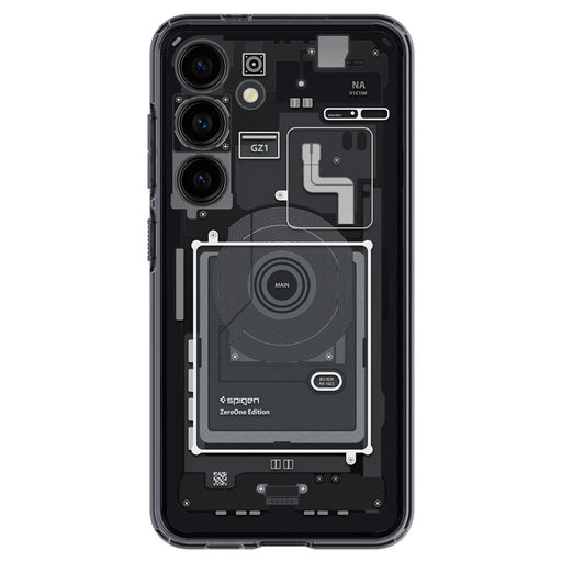 Spigen Ultra Hybrid Case for Samsung Galaxy S24 - Dark Gray (Zero One Pattern) - Cell phone cases and covers<<<HurtelXML