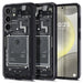 Spigen Ultra Hybrid Case for Samsung Galaxy S24 - Dark Gray (Zero One Pattern) - Cell phone cases and covers<<<HurtelXML