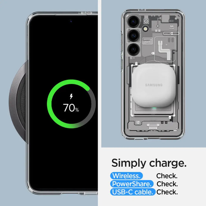 Spigen Ultra Hybrid Case for Samsung Galaxy S24 Zero One - White - Cell phone cases and covers<<<HurtelXML