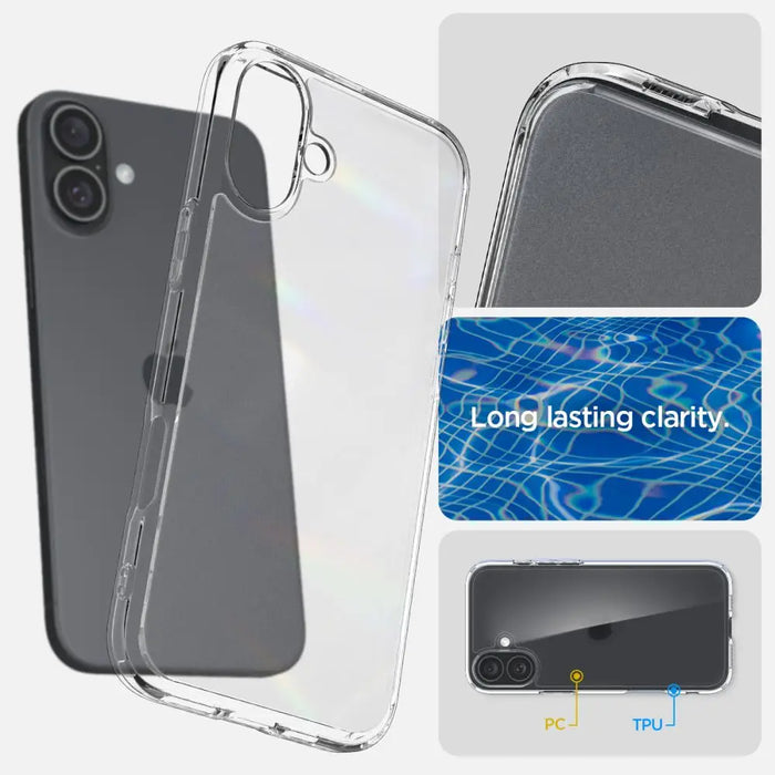 Spigen Ultra Hybrid for iPhone 16 - Clear - Cell phone cases and covers<<<HurtelXML