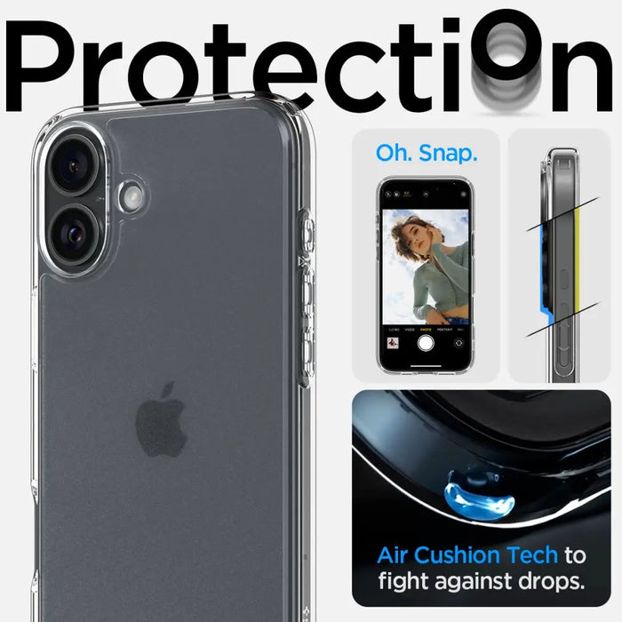 Spigen Ultra Hybrid for iPhone 16 - Clear - Cell phone cases and covers<<<HurtelXML