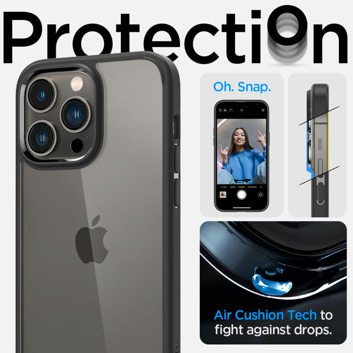 Spigen Ultra Hybrid iPhone 14 Pro Case - Matte Black - Cell phone cases and covers<<<HurtelXML