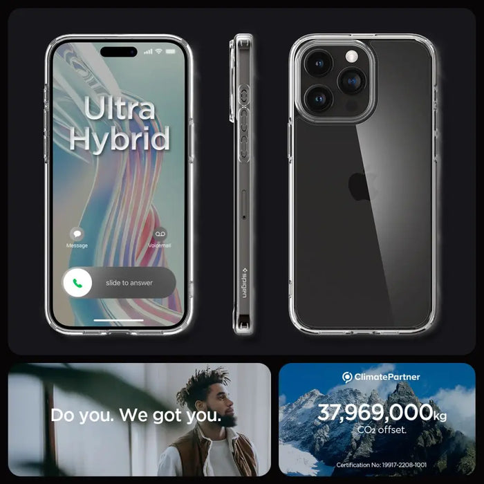 Spigen Ultra Hybrid iPhone 15 Pro Case - Clear - Cell phone cases and covers<<<HurtelXML
