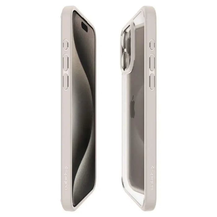 Spigen Ultra Hybrid iPhone 15 Pro Case - Natural Titanium - Cell phone cases and covers<<<HurtelXML