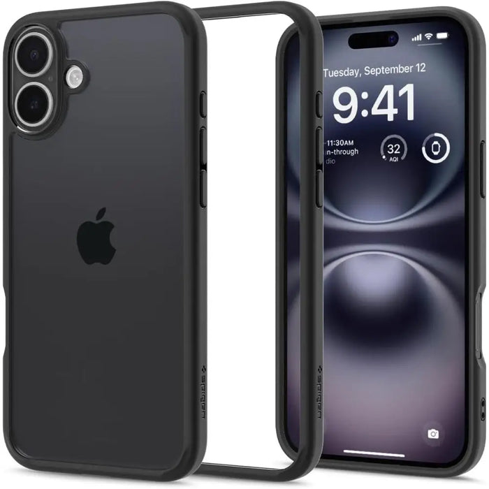 Spigen Ultra Hybrid iPhone 16 Plus Case - Matte Black - Cell phone cases and covers<<<HurtelXML