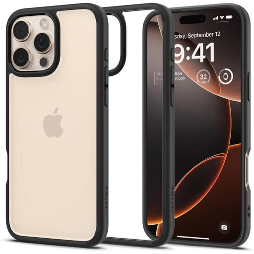 Spigen Ultra Hybrid iPhone 16 Pro Case - Matte Black - Cell phone cases and covers<<<HurtelXML