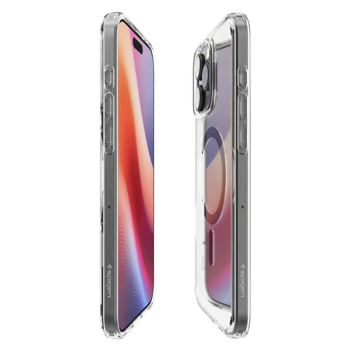 Spigen Ultra Hybrid Mag Carbon Fiber Case with MagSafe for iPhone 16 Pro - Dark Gray - Cell phone cases