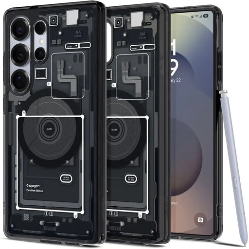 Spigen Ultra Hybrid Mag Case for Samsung Galaxy S25 Ultra Zero One - Black - Cell phone cases and covers<<<HurtelXML