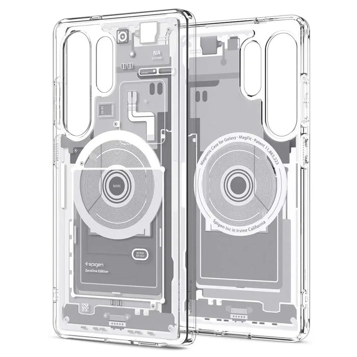 Spigen Ultra Hybrid Mag Case for Samsung Galaxy S25 Ultra Zero One - White - Cell phone cases and covers<<<HurtelXML
