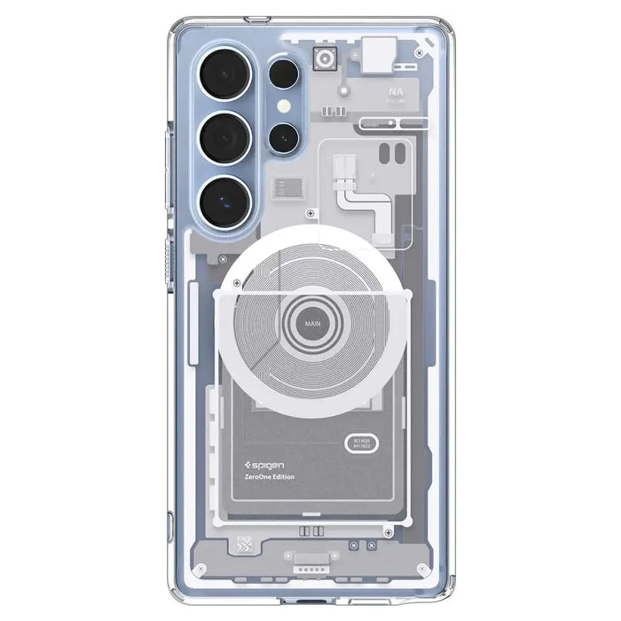 Spigen Ultra Hybrid Mag Case for Samsung Galaxy S25 Ultra Zero One - White - Cell phone cases and covers<<<HurtelXML