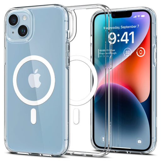 Spigen Ultra Hybrid Mag Case with MagSafe for iPhone 14 - Clear/White - Cell phone cases and covers<<<HurtelXML